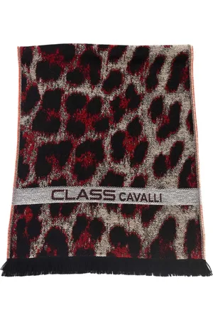 Roberto Cavalli Akcesoria, Kobieta, Wielobarwność, ONE SIZE, Animalier Szalik - Odważny i Sofistykowany