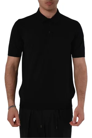 Roberto Collina Koszulki, Mężczyzna, Czarny, XL, Polo Shirts