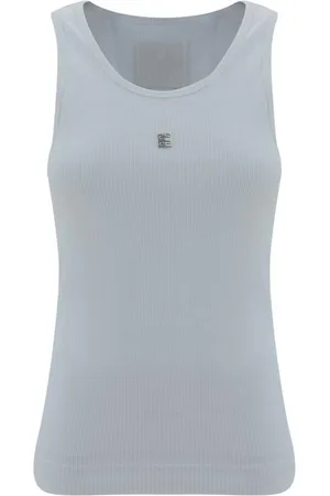 Givenchy Koszulki, Kobieta, Biały, M, Top bez rękawów z logo 4G