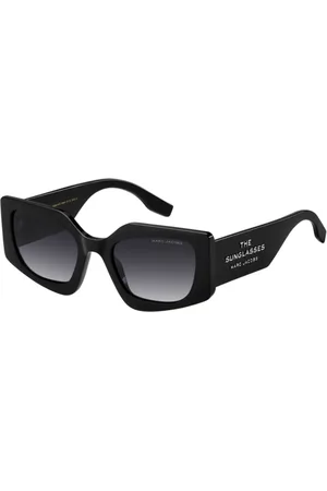 Marc Jacobs Akcesoria, Kobieta, Czarny, 53 MM, Czarne/Szare Okulary przeciwsłoneczne