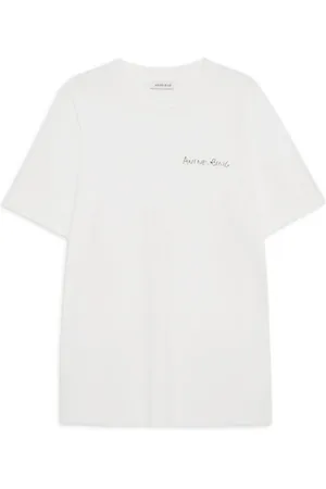 ANINE BING Koszulki, Kobieta, Beżowy, S, Ivory Walker Tee Lyrics