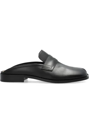 Maison Margiela Buty, Mężczyzna, Czarny, 43 EU, Skóra, Tabi City Loafer Mules