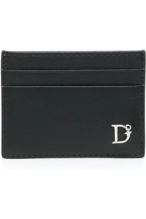 Dsquared2 Akcesoria, Mężczyzna, Czarny, ONE SIZE, Czarne Portfele dla Mężczyzn