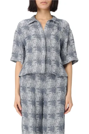 Emporio Armani Bluzki, Kobieta, Wielobarwność, S, Casualowa Bawełniana Koszula