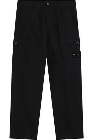 Stone Island Spodnie, Mężczyzna, Czarny, W32, Spodnie Cargo Ghost