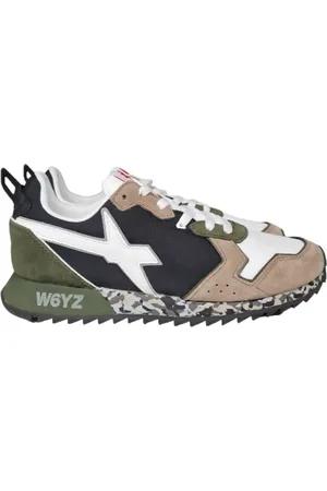 W6YZ Buty, Mężczyzna, Wielobarwność, 45 EU, Zamsz, Męskie Sneakersy Jet-M - Czarne