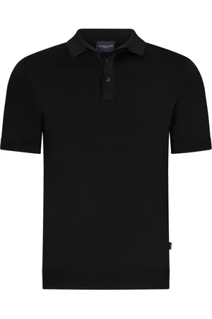 Cavallaro Napoli Koszulki, Mężczyzna, Czarny, 2XL, Casco Polo Czarny