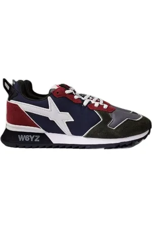 W6YZ Buty, Mężczyzna, Wielobarwność, 41 EU, Zamsz, Zielone Sneakersy dla Mężczyzn