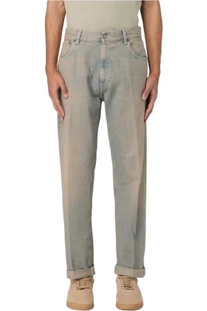 Dondup Jeansy, Mężczyzna, Niebieski, W29, Denim, Luźne Jeansyy z Denimu i Stretchem
