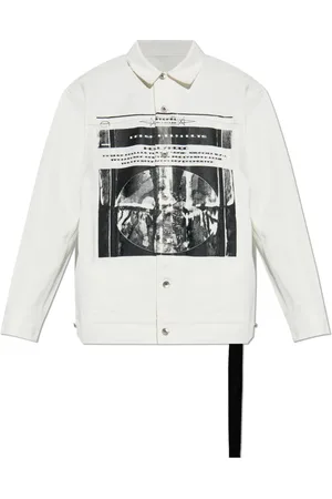Rick Owens Kurtki, Mężczyzna, Biały, XL, Denim, Kurtka jeansowa