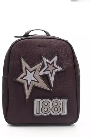 Cerruti 1881 Torebki, Kobieta, Czerwony, ONE SIZE, Len, Stylowy czerwony plecak z polietylenu