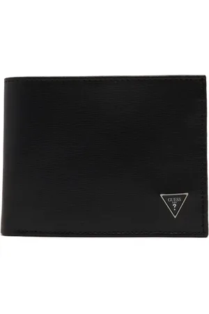 Guess Akcesoria, Mężczyzna, Czarny, ONE SIZE, Skóra, Mini portfel z PU skóry