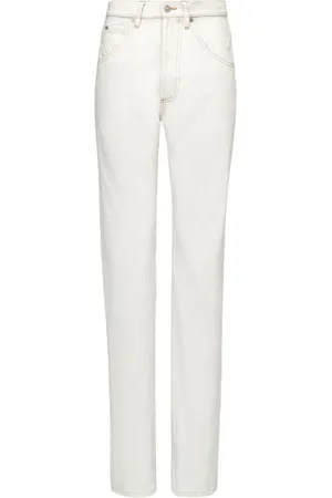 Maison Margiela Jeansy, Kobieta, Biały, W29, Denim, Jeansyy z Wysokim Stanem