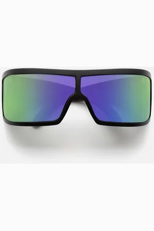 Retrosuperfuture Akcesoria, unisex, Czarny, ONE SIZE, Modne Okulary Przeciwsłoneczne Bones Obsidian