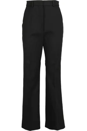 Sportmax Spodnie, Kobieta, Czarny, L, Leather Trousers