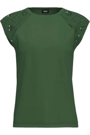 MARELLA Koszulki, Kobieta, Zielony, L, Len, Elegancki Zielony Body dla Kobiet