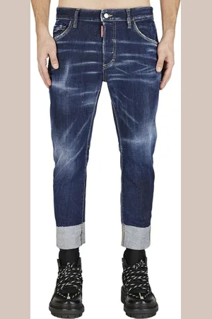Dsquared2 Jeansy, Mężczyzna, Niebieski, M, Marynarski Styl Koszula Sailor