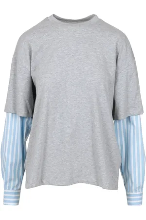 SEMICOUTURE Koszulki, Kobieta, Szary, M, T-Shirts