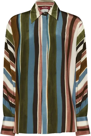Max Mara Bluzki, Kobieta, Wielobarwność, S, Ivory Arpe Koszula