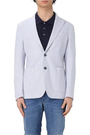 Manuel Ritz Kurtki, Mężczyzna, Niebieski, 3XL, Elegancka Niebieska Marynarka
