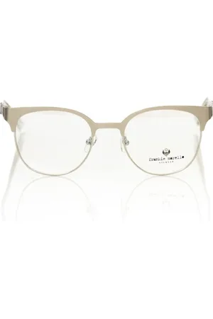 FRANKIE MORELLO Akcesoria, Kobieta, Czarny, ONE SIZE, Okulary w stylu Clubmaster z wzorem geometrycznym