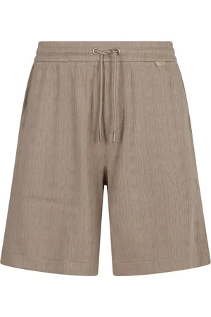 Calvin Klein Szorty, Mężczyzna, Beżowy, M, Bawełniane szorty z wiązaniem w talii