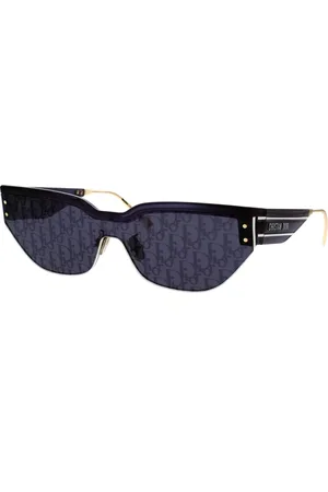 Dior Akcesoria, Kobieta, Niebieski, ONE SIZE, Sportowe Okulary Przeciwsłoneczne z Niebieskimi Szkłami