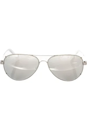 FRANKIE MORELLO Akcesoria, Mężczyzna, Szary, ONE SIZE, Okulary przeciwsłoneczne Aviator z metalową ramą