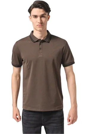 Guess Koszulki, Mężczyzna, brązowy, S, Bawełna, Polo z bawełny Piqué ze stretchem