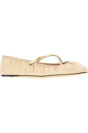 Dolce & Gabbana Buty, Kobieta, Beżowy, 38 1/2 EU, Eleganckie Baletki dla Kobiet