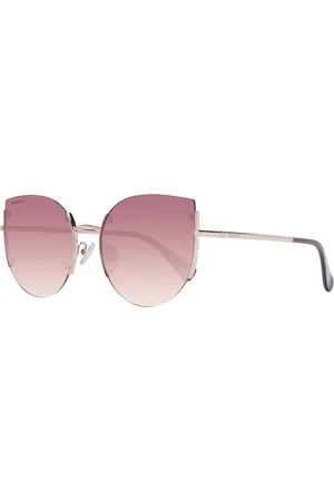 Max Mara Akcesoria, unisex, Wielobarwność, ONE SIZE, Brązowe okulary przeciwsłoneczne typu kocie oko