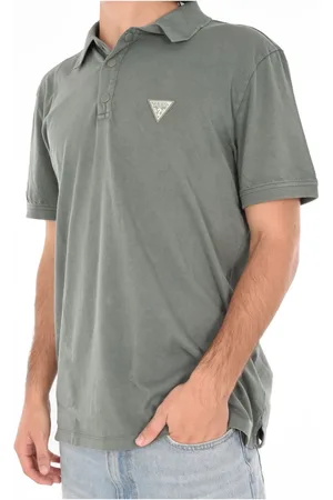 Guess Koszulki, Mężczyzna, Zielony, M, Bawełna, Bawełniana Koszulka Polo