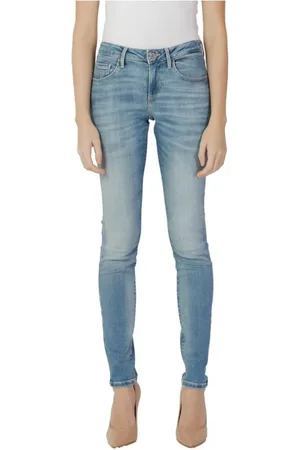 Guess Jeansy, Kobieta, Niebieski, W25 L30, Kolekcja elastycznych jeansów skinny z bawełny