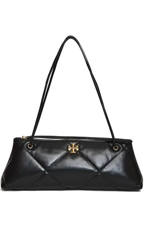 Tory Burch Torebki, Kobieta, Czarny, ONE SIZE, Czarna Diamond Quilt Torba na ramię