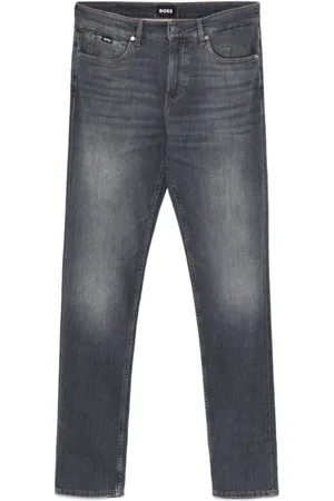 HUGO BOSS Jeansy, Mężczyzna, Szary, W34 L34, Denim, Denimowe jeansy o klasycznym kroju