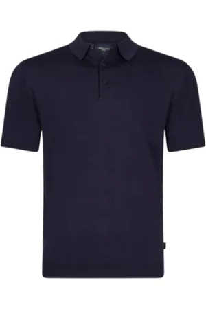 Cavallaro Napoli Koszulki, Mężczyzna, Niebieski, L, Polo Shirts