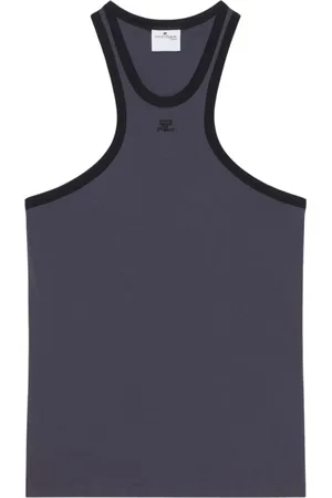 Courrèges Koszulki, Mężczyzna, Czarny, M, T-shirty i Pola z Haftowanym Logo