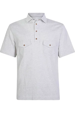 ELEVENTY Koszulki, Mężczyzna, Szary, 2XL, Bawełna, Polo z bawełny Giza, regular fit
