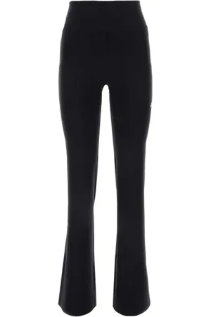 Balenciaga Spodnie, Kobieta, Czarny, S, Len, Czarne Spodnie Sportowe