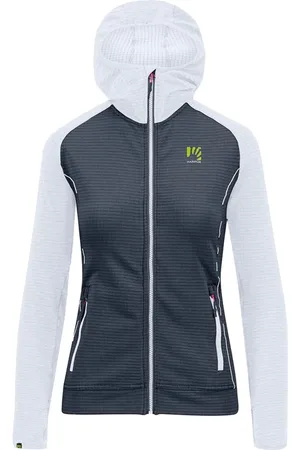 Karpos Sport, Kobieta, Wielobarwność, L, Niebieska Bluza z Kapturem i Pełnym Zamkiem