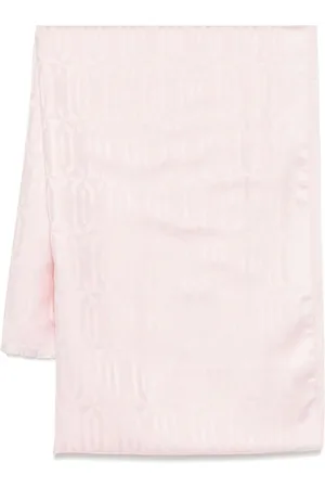 Lanvin Akcesoria, Kobieta, Różowy, ONE SIZE, Szal z frędzlami w kształcie prostokąta