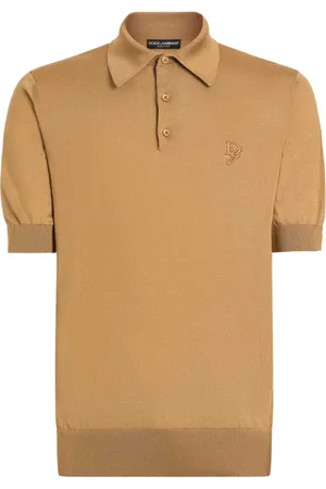 Dolce & Gabbana Koszulki, Mężczyzna, Beżowy, L, Stylowy Sweter Z Dzianiny