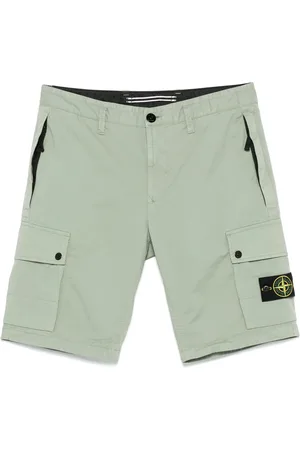 Stone Island Szorty, Mężczyzna, Zielony, W33, Luźne Letnie Szorty