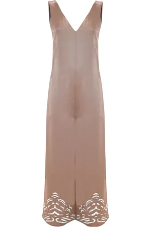 Kocca Kombinezony, Kobieta, Beżowy, M, Elegancki kombinezon z wycięciem