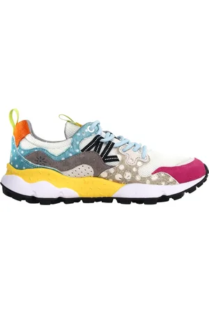Flower Mountain Buty, Kobieta, Wielobarwność, 37 EU, Skóra, Damskie Sneakersy z Technicznego Materiału