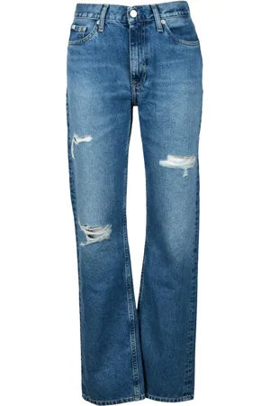 Calvin Klein Jeansy, Kobieta, Niebieski, W30, Jeansyy z recyklingowanej bawełny