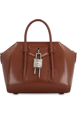 Givenchy Torebki, Kobieta, brązowy, ONE SIZE, Skóra, Zamek Mini Skórzana Torebka