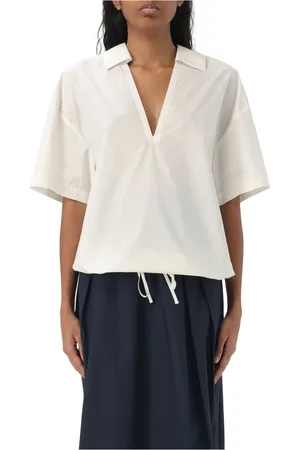 Woolrich Bluzki, Kobieta, Biały, M, Bluzka Poplinowa Top