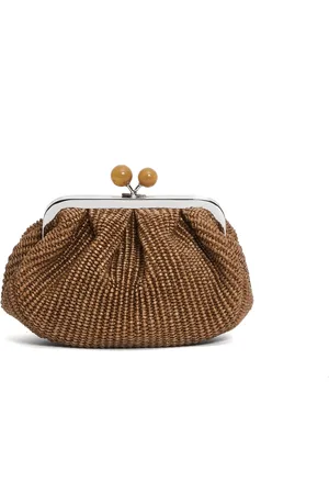 Max Mara Torebki, Kobieta, brązowy, ONE SIZE, Brązowa Kopertówka Ss 25