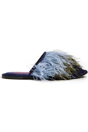 La DoubleJ Buty, Kobieta, Wielobarwność, L, Poliester, Maximalist Feather Slipper